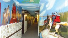 Хотел събира българската история в красиви стенописи