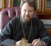 Волколамският митрополит Иларионпред италианския католически вестник "Авенир"