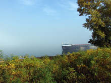 Между 150 и 200 метра е видимостта  в Силистренско по поречието  на Дунав заради мъгла