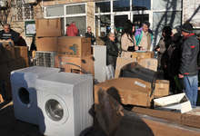 Българска православна черква от Хамбург дари електроуреди и  дрехи на пострадали от наводнението  в Берковица