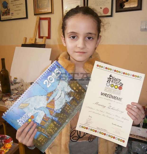 Шестгодишно момиче от Плевен получи Почетната награда от международно състезание в Полша