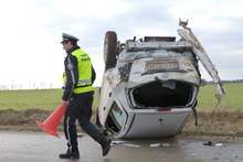 Млад мъж е с опасност за живота след катастрофа край Русе