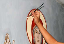 Изографисването на храм "Света Троица" в Банскопродължава в духа на Банската художествена школа