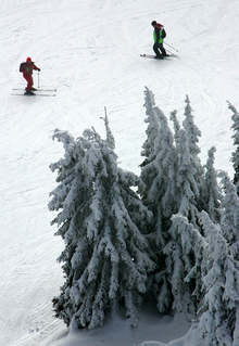 Сняг вали в Пампорово, условията за ски са добри