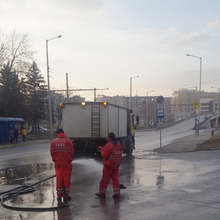 Продължава миенето и дезинфекцията в столицата