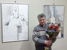 Плевенският художник Валентин Асенов-Хъкъла откри изложба на рисунки и акварел  в своя град