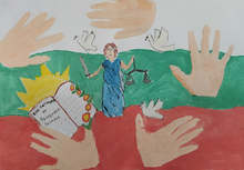 Над сто ученика работиха по темата за съда, правдата и справедливостта в конкурс, обявен от съда в Кюстендил