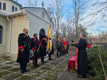 Военноисторическият клуб "46-и пехотен Добрички полк" освети знамената си на Богоявление
