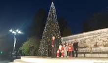 Грейна коледната елха в централната част на Силистра