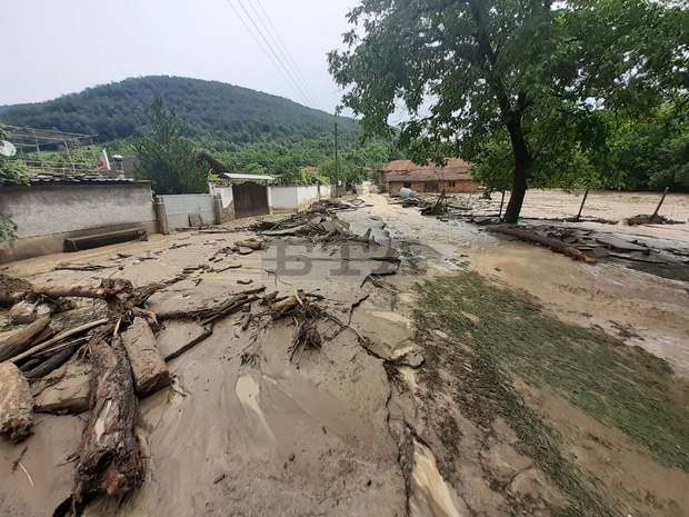 Пожарникари отводняват домове в бедстващите населени места в Антоновско