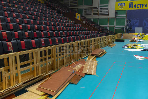 В Пазарджик започна реконструкция на зала "Васил Левски" за срещите от Шампионската лига  по волейбол