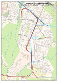 Маршрутът на автобус 111  ще бъде променен  от 25 май
