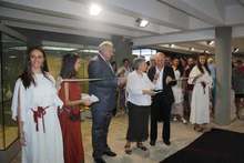 В Регионалния исторически музей  представиха за първи път реставрираната  римска подова мозайка "Дионисиево шествие" 