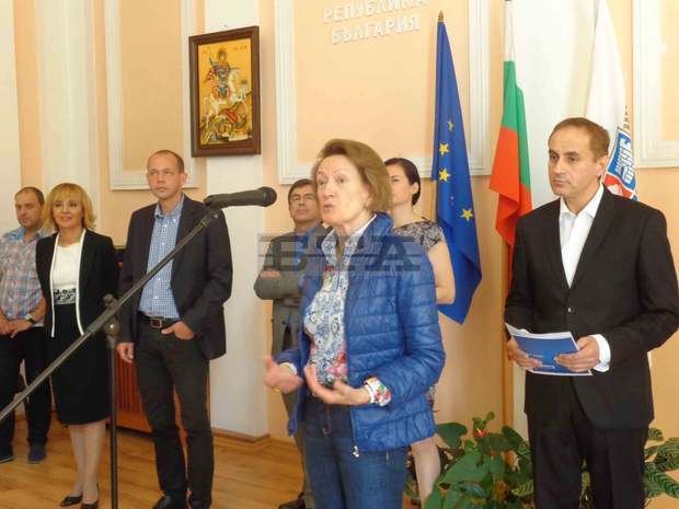 Кметът на Кюстендил Петър Паунов  посрещна колегата си Петр Кулханек,  кмет на Карлови вари 