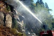 Пожар гори в алпийската част на Рила планина