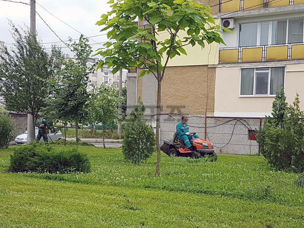 Кметът на Разград провери косенето на тревните площи в града Кметът на Разград провери косенето на тревните площи в града