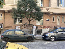 Столичният инспекторат почиства графити по ул. "Цар Иван Асен Втори"