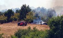 Локализиран е пожарът в община Харманли