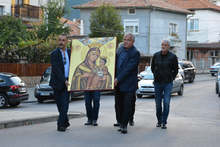 Копие на чудотворната икона на Витлеемската Света Богородица пристигна в Гоце Делчев