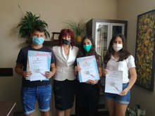 РУО-Търговище награди ученици, отличени в две национални олимпиади