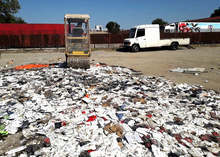 В Свиленград са унищожени хиляди фалшификати на маркови стоки