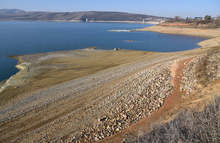 Язовир "Огоста" е с много ниско ниво, ВЕЦ-ове на стената му не работят