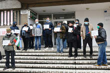 Граждани на селата Охрид и Пали лула протестираха пред РИОСВ в Монтана с искане за оставката на директора