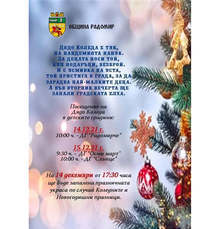 Радомирци украсяват живо коледно дърво на градския площад "Свобода"