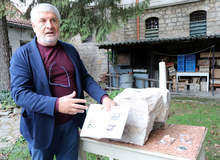 Фрагмент от мерителна маса с релефни сцени на гладиаторски битки е открита при разкопките в Никополис ад Иструм