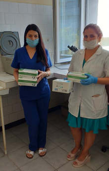 Разградската болница получи поредно дарение за борба с коронавируса