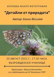 Фотоизложба от макро фотографии с благотворителна цел е подредена в Кюстендил