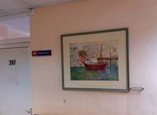 Ученици от Националната художествена гимназия в Пловдив откриха изложба в Комплексния онкологичен център