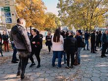 Служители в ресторантьорския бранш излязоха в Пловдив на протест срещу зелените сертификати