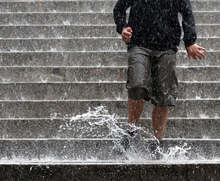 Постъпили са шест сигнали за наводнени мазета и счупени клони в София