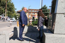 Във Видин отбелязаха Съединението с ритуал пред паметника на Скърбящия войн