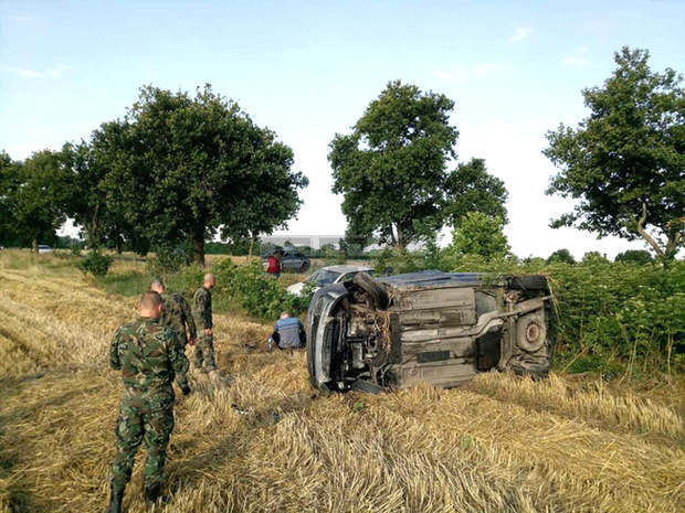 Военнослужещи от Пловдив са помогнали на пострадали цивилни в пътно произшествие
