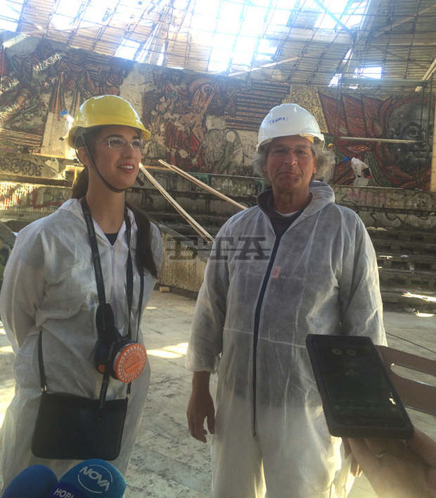 Осемнадесет реставратори от четири страни започнаха днес консервацията на паметника на Бузлуджа