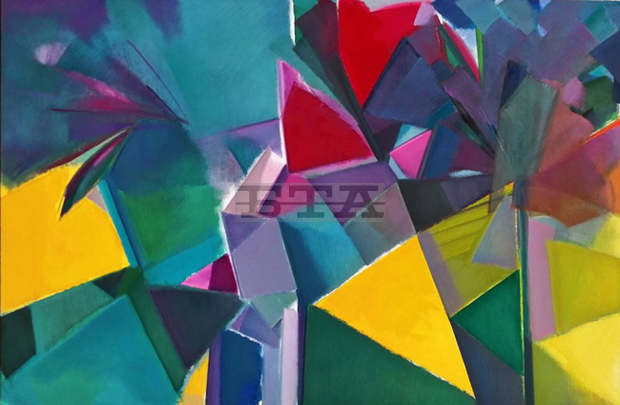 Художничката Дона Неделчева изследва усещането си за реални и въображаеми пространства, провокирани от конкретни и символични територии