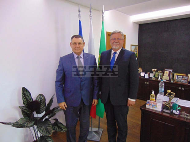 Кметът на Шумен Любомир Христов прие посланика на Полша у нас Мачей Шимански