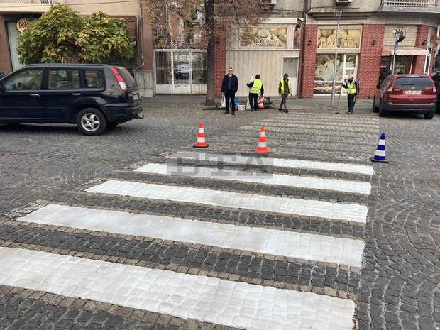 Паважни пешеходни пътеки в Пловдив ще бъдат обновени по иновативна технология