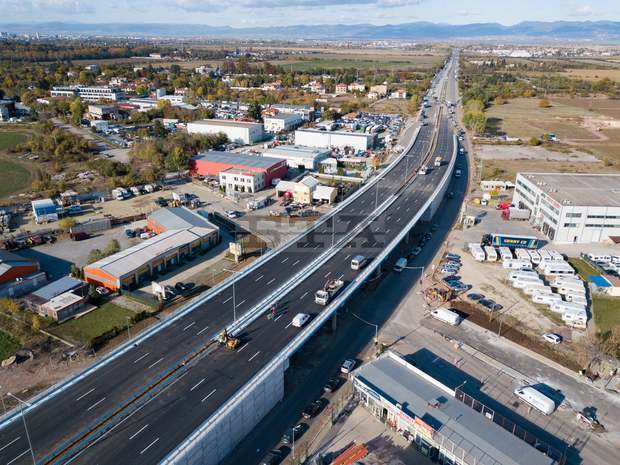 Завърши изграждането на 6 км от Южната дъга на Околовръстния път между "Младост" и автомагистрала "Тракия"