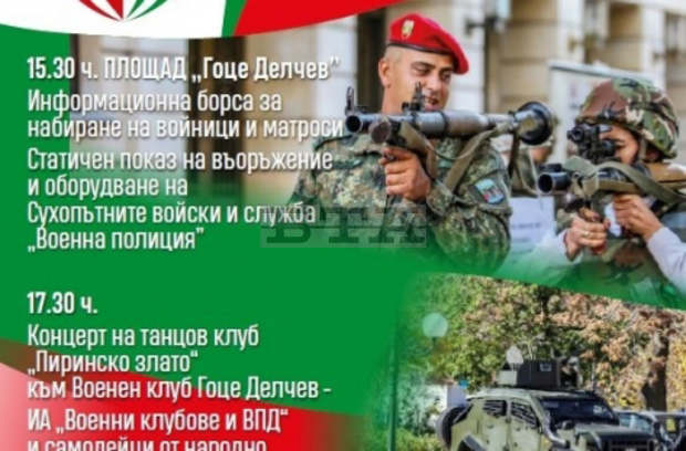 Гоце Делчев ще бъде домакин на кампанията "Бъди войник" Гоце Делчев ще бъде домакин на кампанията "Бъди войник"