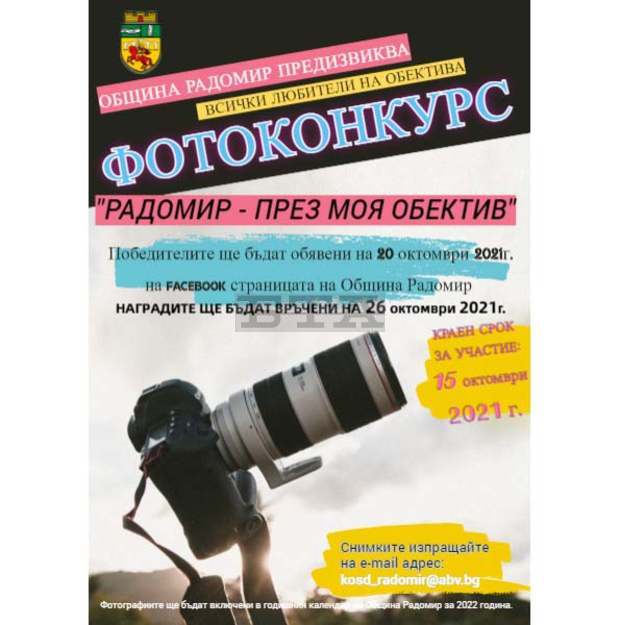 Десет автори са призьори във фотоконкурса "Радомир през моя обектив"