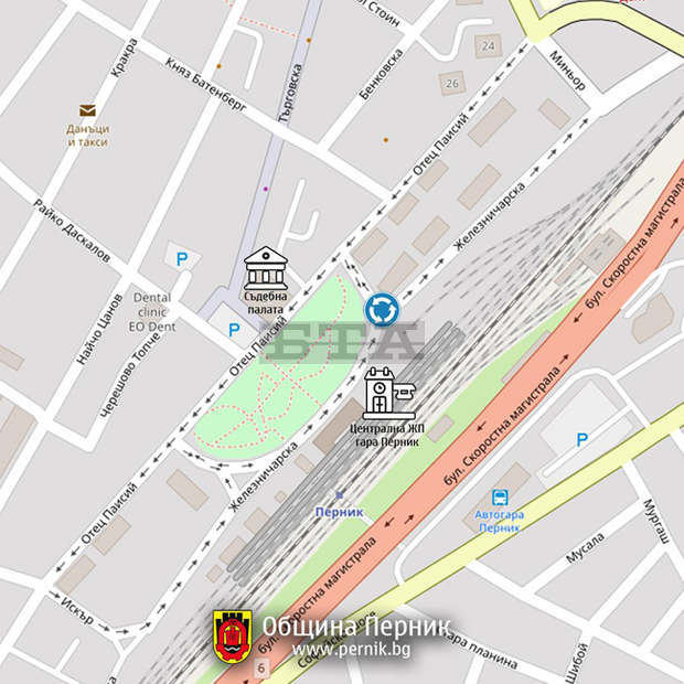 Временна организация на движението се въвежда в центъра на Перник през следващата седмица