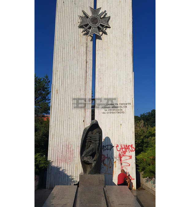 В Плевен общината възложи реставрация на надраскания със спрей Паметник на загиналите във войните за Свободата на България