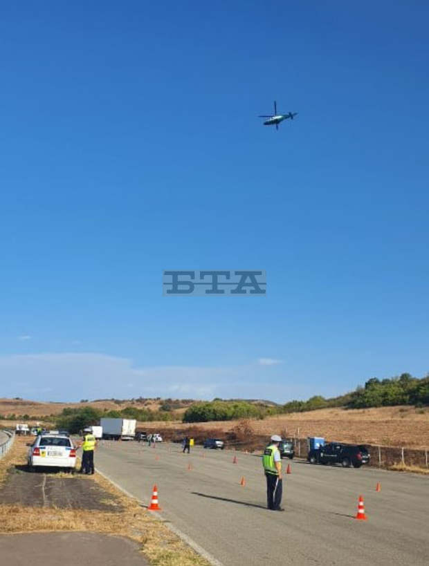 Специализирана полицейска акция тече на магистрала "Марица" край Любимец