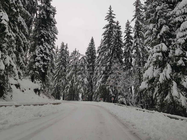 Сняг заваля по високите части в област Смолян, заснежаване има в проходите