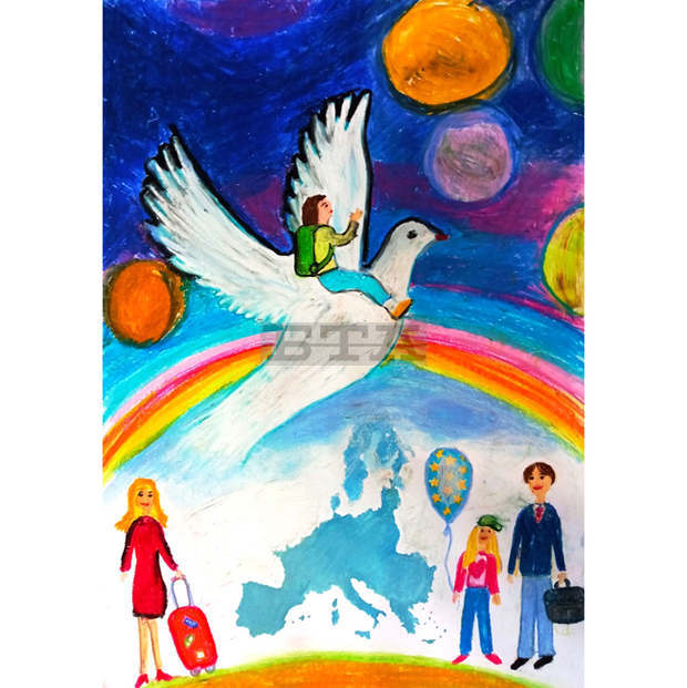 Деца от цялата страна рисуваха как си представят бъдеща Европа за конкурс на плевенска фондация