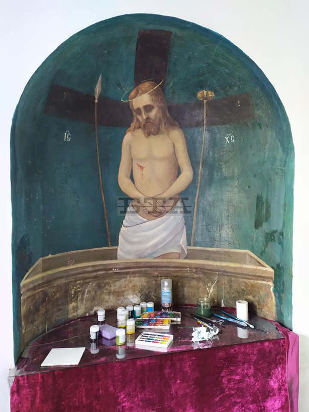 Неизвестен стенопис излезе при реставрацията на една от черквите в Кюстендил