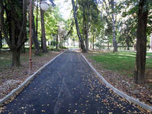 Обновяватградския паркв Банско